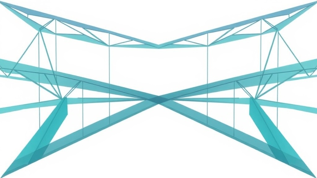 Professionals hero background - abstract structural bridge